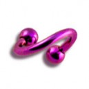 
Helix / Spirale Titane Anodis&eacute; Rose Boules