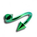 
Helix / Spirale Titane Anodis&eacute; Vert Piques