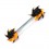 Piercing Téton Silicone Noir / Orange 2