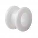 Tunnel Oreille / Lobe Acrylique Blanc Lait
