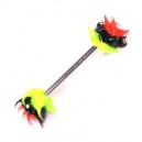 T&eacute;ton Silicone Jaune / Noir / Rouge