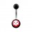 Piercing Nombril Acrylique Noir The Punisher