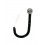 Piercing Nez Bioflex Noir et Diament Blanc