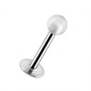 Labret / Tragus Acrylique Transparent Boule