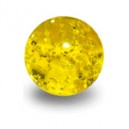 Boule Acrylique Jaune UV Scintillante