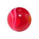 Boule Acrylique Rouge UV Marbrée