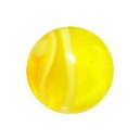 Boule Acrylique Jaune UV Marbrée