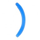 Barre Piercing Banane Bioflex / Bioplast Bleue Clair