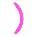 Barre Piercing Banane Bioflex / Bioplast Rose