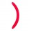 Barre Piercing Banane Bioflex / Bioplast Rouge