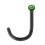 Piercing Nez Blackline Diamant Vert Foncé