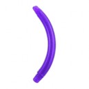 Barre Piercing Banane Bioflex / Bioplast Violette Foncé