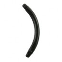 Barre Piercing Banane Bioflex / Bioplast Noire