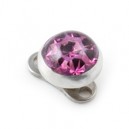 Diamant Rond Swarovski Cristal Violet