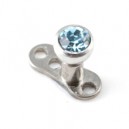 Diamant Boule Strass Bleu Turquoise