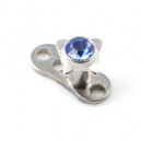 Diamant Papillon Strass Bleu Marine