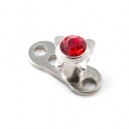 Diamant Papillon Strass Rouge