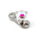 Diamant Papillon Strass Multicolore