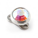 Diamant Rond Strass Multicolore