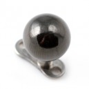 Boule Noire en Acier Chirurgical 316L