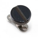 Disque Vis Noir Blackline en Acier Chirurgical 316L
