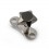 Etoile 5 Branches Noire en Acier Chirurgical 316L pour Piercing Microdermal
