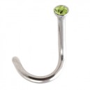 
Nez Acier Chirurgical Diamant Vert Clair