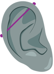 Piercing oreille industriel