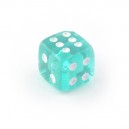 D&eacute; de Piercing Acrylique UV Turquoise Transparent