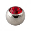 
Boule Diamant Strass Rouge Seule