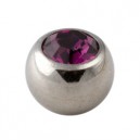 
Boule Diamant Strass Violet Seule