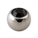 
Boule Diamant Strass Noir Seule