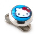 Piercing Microdermal Hello Kitty Bleu Clair