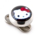 Piercing Microdermal Hello Kitty Noir
