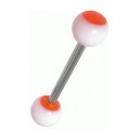 Piercing Langue Orange R&eacute;actif UV