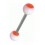 Piercing Langue Orange Réactif UV