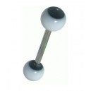 Piercing Langue Noir R&eacute;actif UV