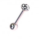 
Langue Acier Chirurgical OM Bouddhiste Blanc