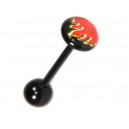 
Langue Blackline Flammes