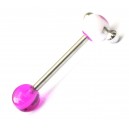 Piercing Langue Compos&eacute; Violet r&eacute;actif UV
