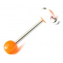 Piercing Langue Compos&eacute; Orange r&eacute;actif UV