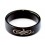 Bijou Bague Noire Réactive UV Celtique