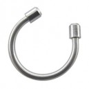 Piercing Fer &agrave; Cheval Acier Chirurgical Capsules