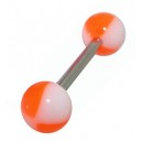 Piercing Langue Acrylique Orange