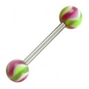 Piercing Langue Acrylique Vert / Violet