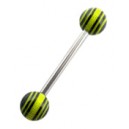 
Langue Acrylique Cercles Jaunes