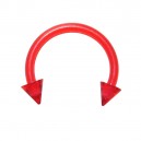 
Tragus / Septum Bioplast Rouge Piques