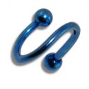 
Helix / Spirale Anodis&eacute; Bleu Boules