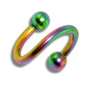 
Helix / Spirale Anodis&eacute; Multicolore Boules