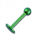 
Tragus / Labret Titane Anodis&eacute; Vert Boule